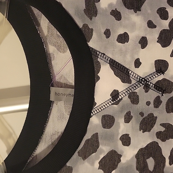 HONEYME Curvy XXXL Animal Print Sweatshirt. NEW with tags - Picture 4 of 9